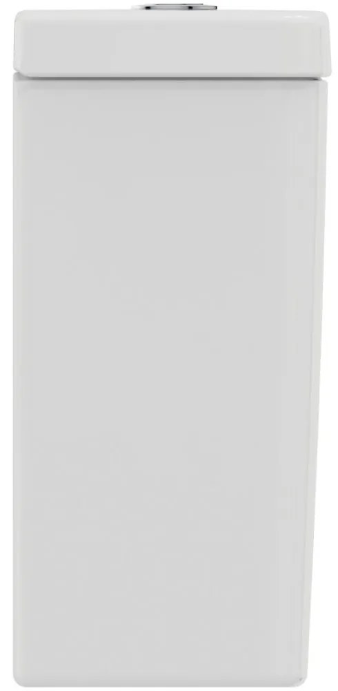 Rezervor WC Cube, alimentare de jos, Dual Flush, alb