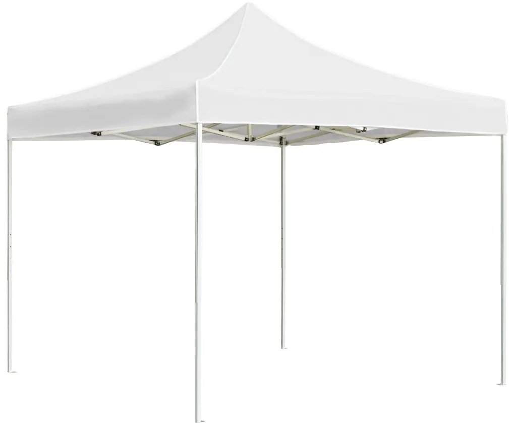 vidaXL Cort de petrecere pliabil profesional, alb, 2 x 2 m, aluminiu