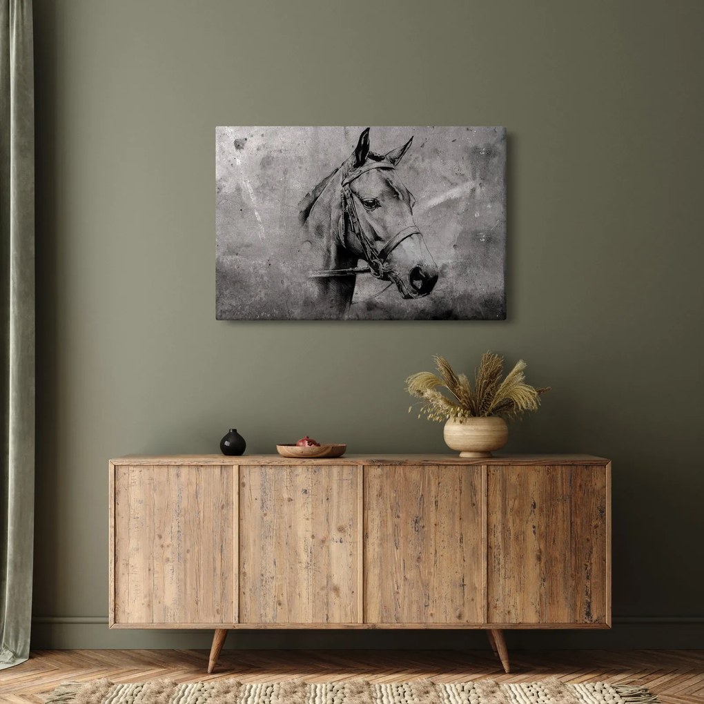 Tablou - Portret de cal (90x60 cm)