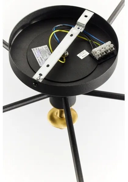 Lustră aplicată Jupiter 2033 FIGARO 6xG9/10W/230V negru/auriu/bej