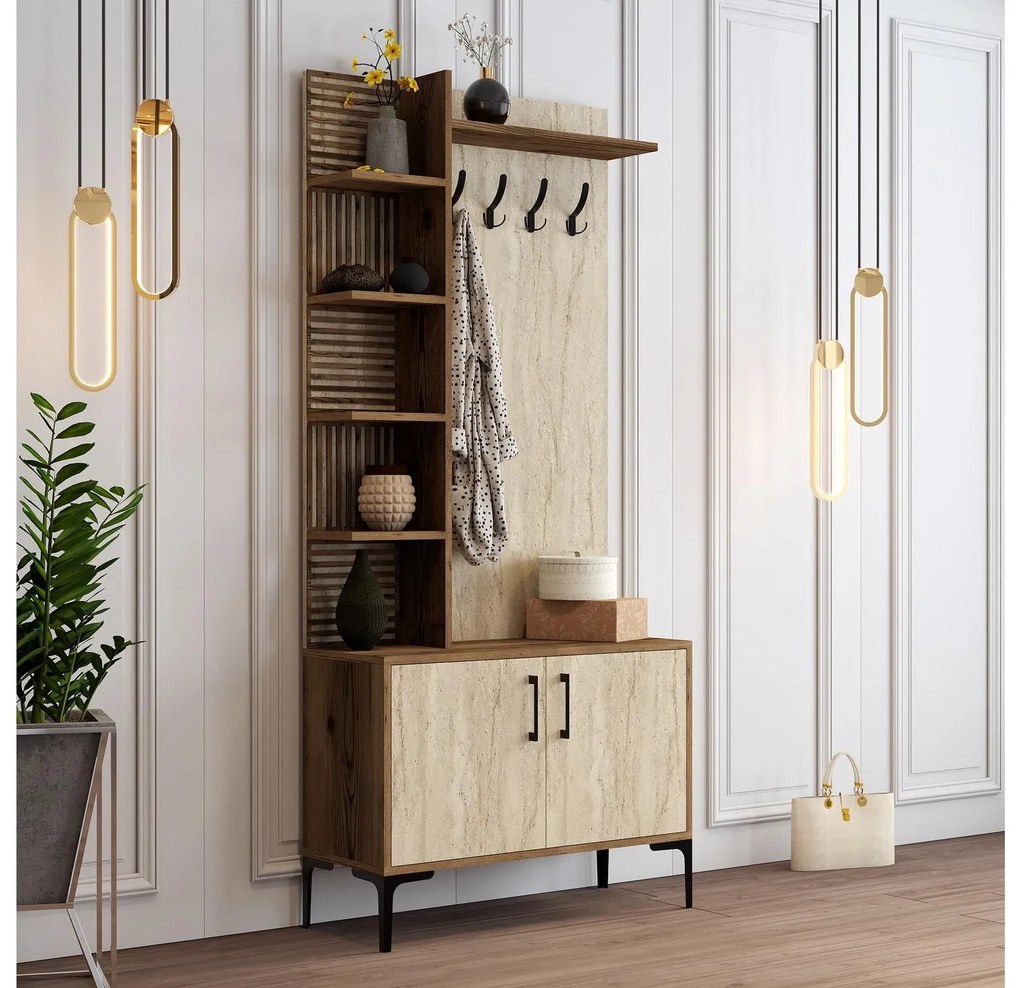 Mobilier hol Valery 1 (nuc + travertin). 1101336