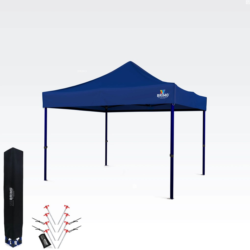 Cort tip foarfecă 3x3 m – Montare rapidă și protecție 100% pentru petreceri și evenimente - fara 3 pereti - Albastru