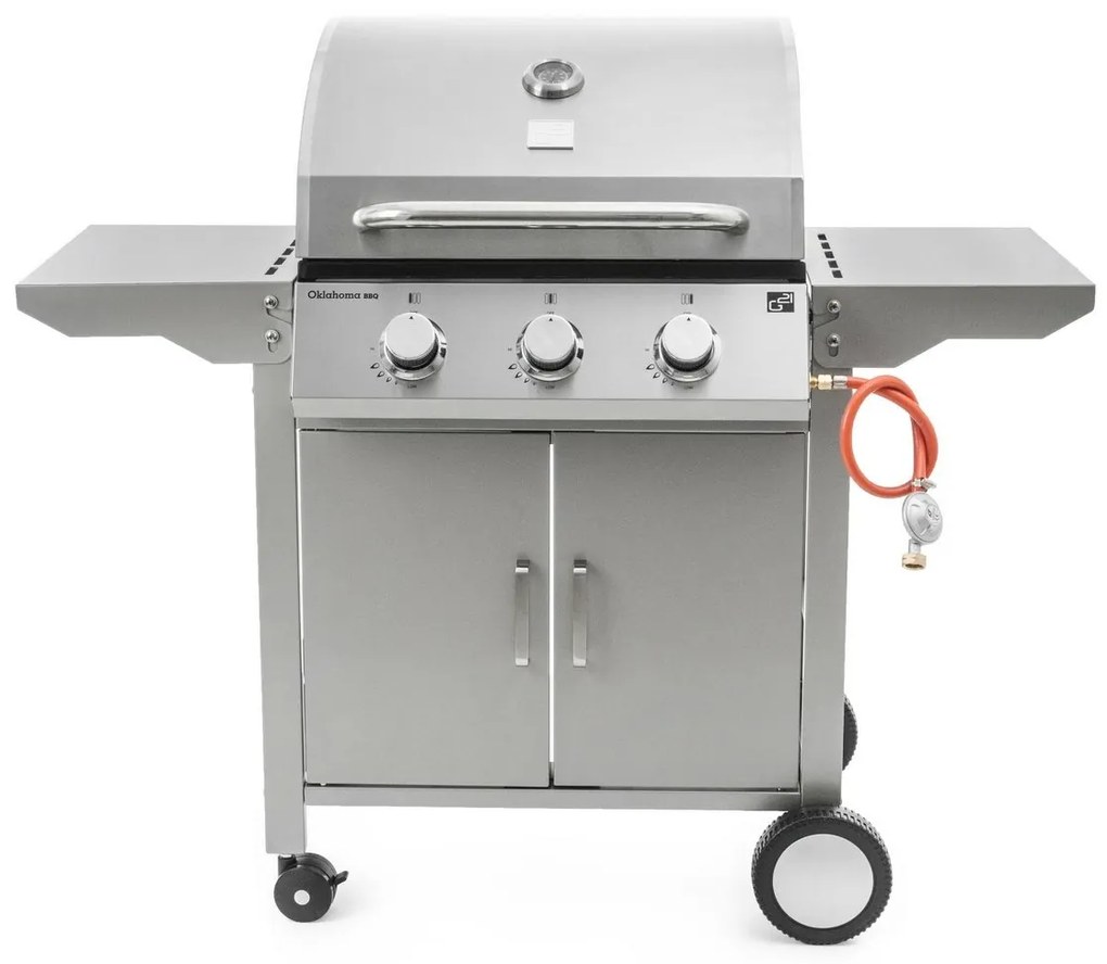 Grătar cu gaz G21 Oklahoma BBQ Premium Line 3arzătoare + reductor gratuit