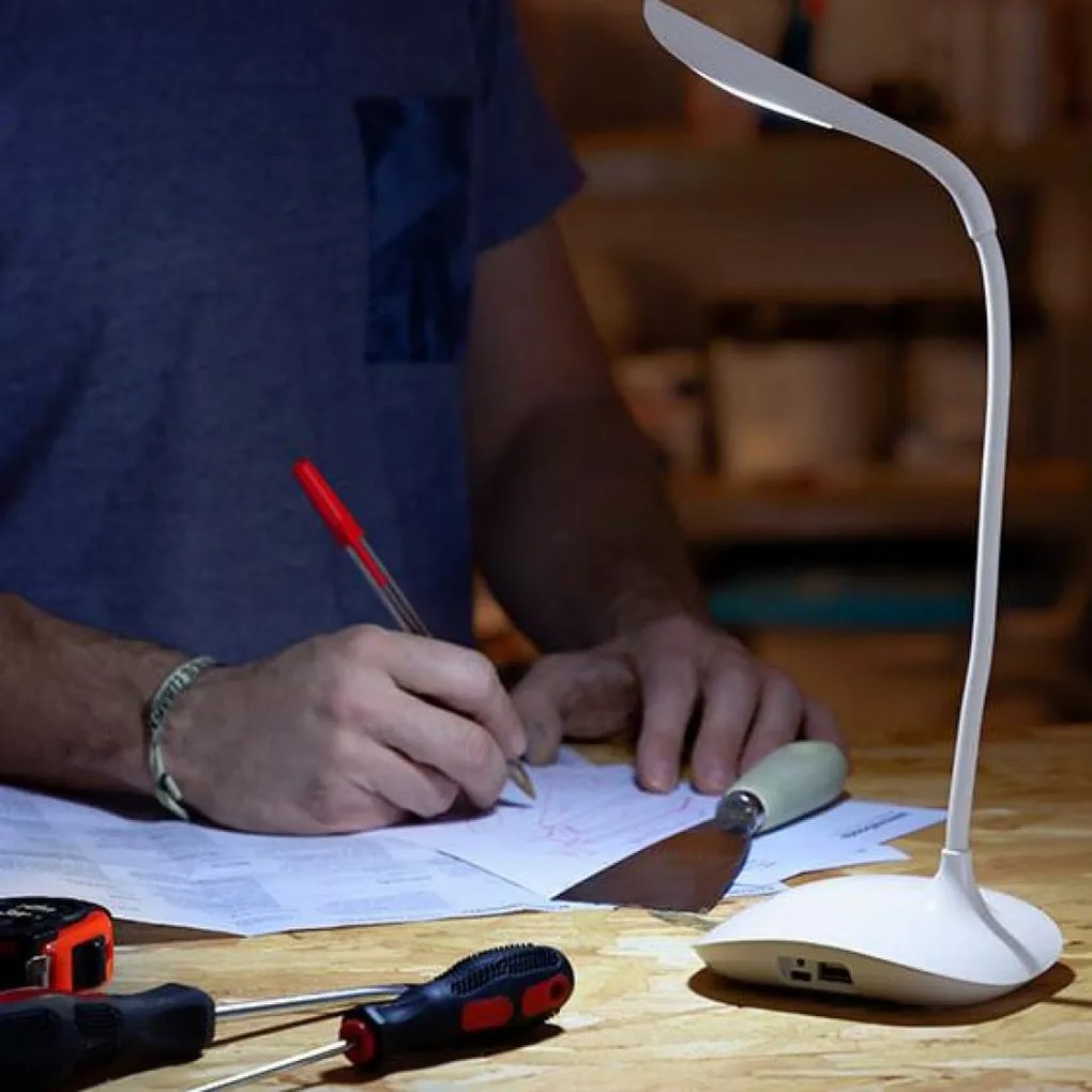 Lampa flexibila pentru citit cu led, reincarcabila, sensibila la atingere Lum2go