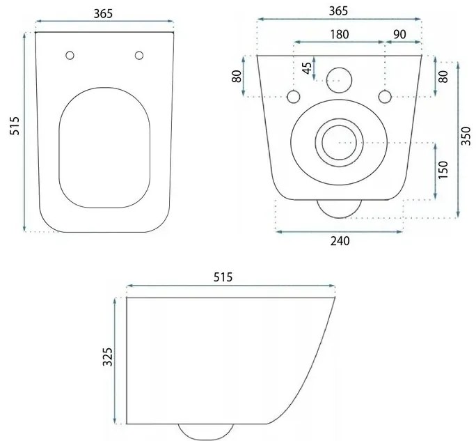 Vas WC suspendat Rea Dexter Tornado