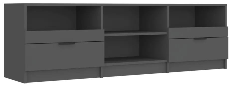 811458 vidaXL Comodă TV, negru, 150x33,5x45 cm, lemn prelucrat