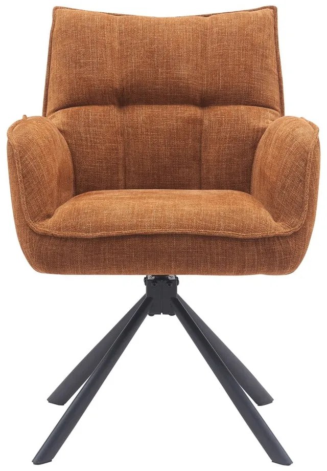 Set de scaune de sufragerie portocaliu 2 buc. tapițat Marilla – Unique Furniture