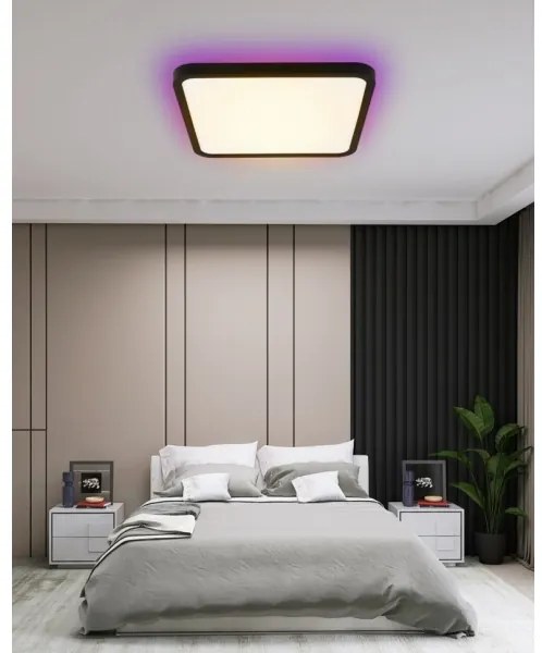 Immax NEO 07167-B40-LED RGBCCT Lampă dimabilă 50W/230V Wi-Fi Tuya negru+DO