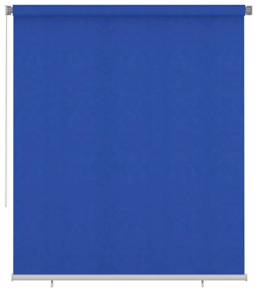 Jaluzea tip rulou de exterior, albastru, 200x230 cm, HDPE Albastru, 200 x 230 cm