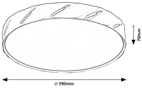 Plafonieră LED NESSIRA LED/25W/230V 3000K alb Rabalux 71119