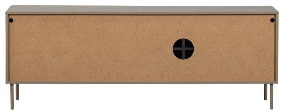 Comodă TV taupe din lemn de pin 154x56x44 cm Gunnar – WOOOD