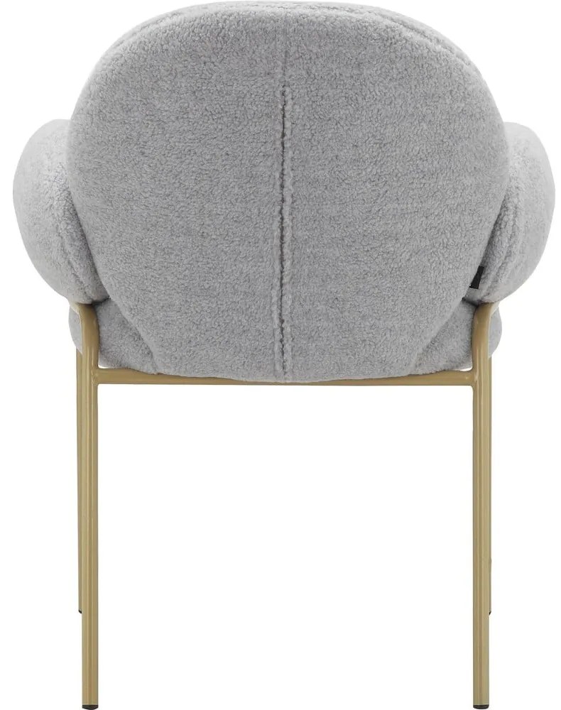 Set de scaune de sufragerie gri deschis cu cotiere 2 buc. tapițat Iwama – Støraa