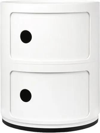 Comoda modulara Kartell Componibili 2 design Anna Castelli Ferrieri, alb