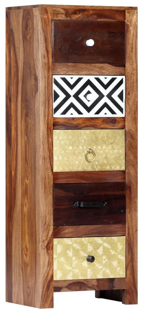 vidaXL Dulap lateral, 40 x 30 x 110 cm, lemn masiv de acacia