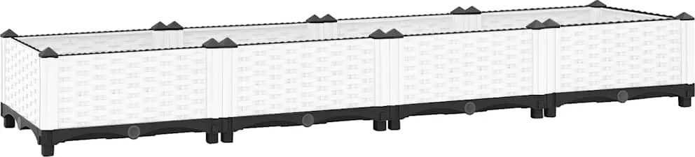 vidaXL Strat înălțat, 160x40x23 cm, polipropilenă