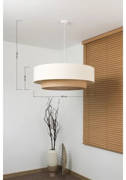 Brilagi - Lustră LED suspendată pe cablu BOHO STYLE 3xE27/15W/230V Ø 80 cm