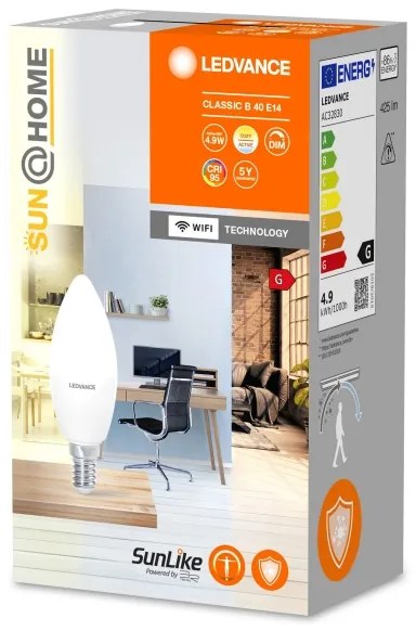 LED bec antibacteriană dimabilă B40 E14/4,9W/230V Wi-Fi - Ledvance