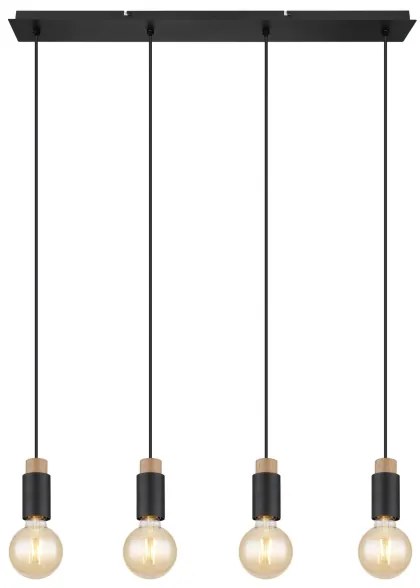 Lustră pe cablu MATTI 4xE27/40W/230V Globo 54045-4H