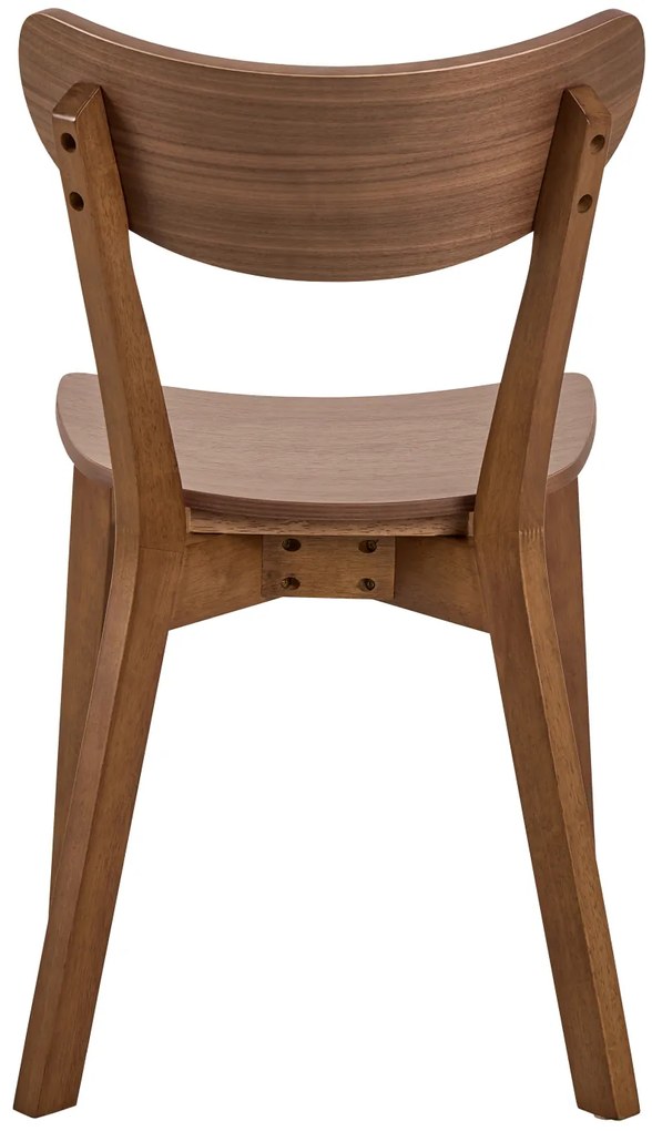 MAZZONI EXPORT ROXY Nucă Naturală - SCAUN DE LEMN PENTRU SALON SUFRAGERIE BUCĂTĂRIE RETRO