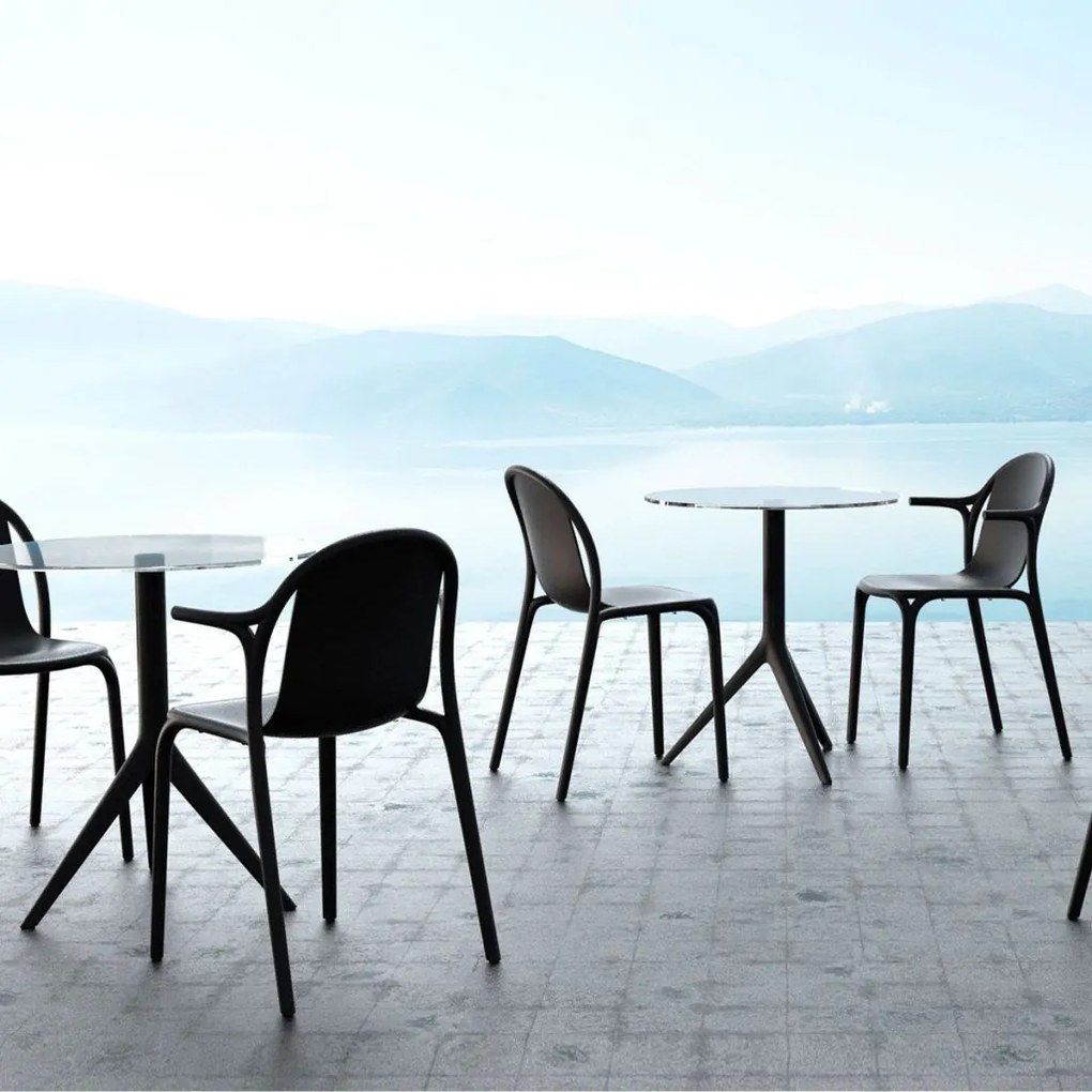 Set de 4 scaune cu brate de exterior / interior design modern premium BROOKLYN CHAIR with armrests 65038 Vondom