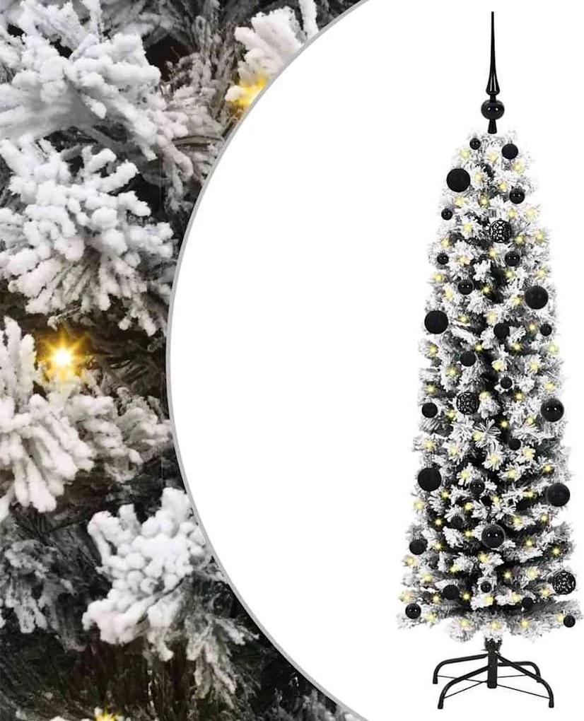 vidaXL Brad de Crăciun artificial Verde 150 cm PVC și oțel și plastic