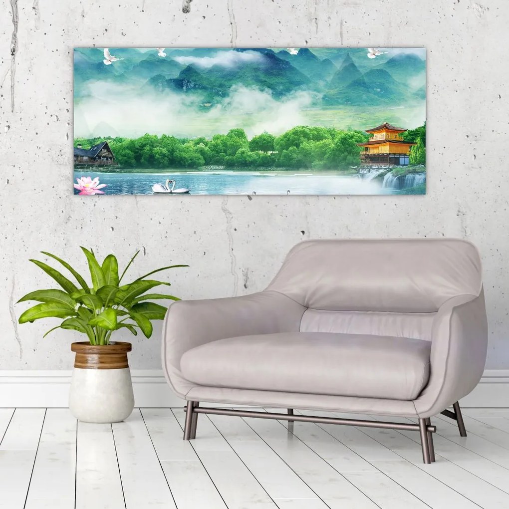 Tablou - Peisaj de vis (120x50 cm)