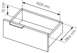 Comodă Rastafa 2D3S (Stejar artisan + Negru). 1071379
