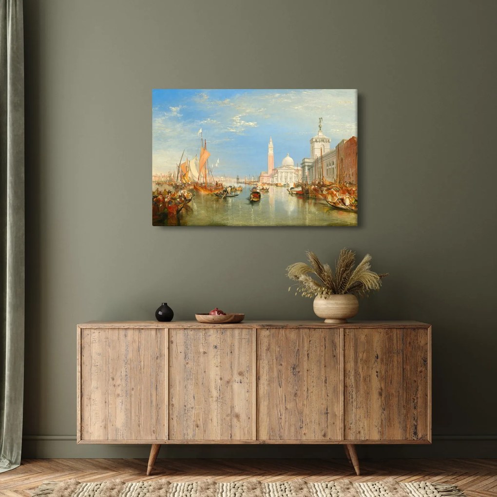 Tablou - Joseph Mallord William Turner, Venice the Dogana and San Giorgio Maggiore, reproducere (90x60 cm)