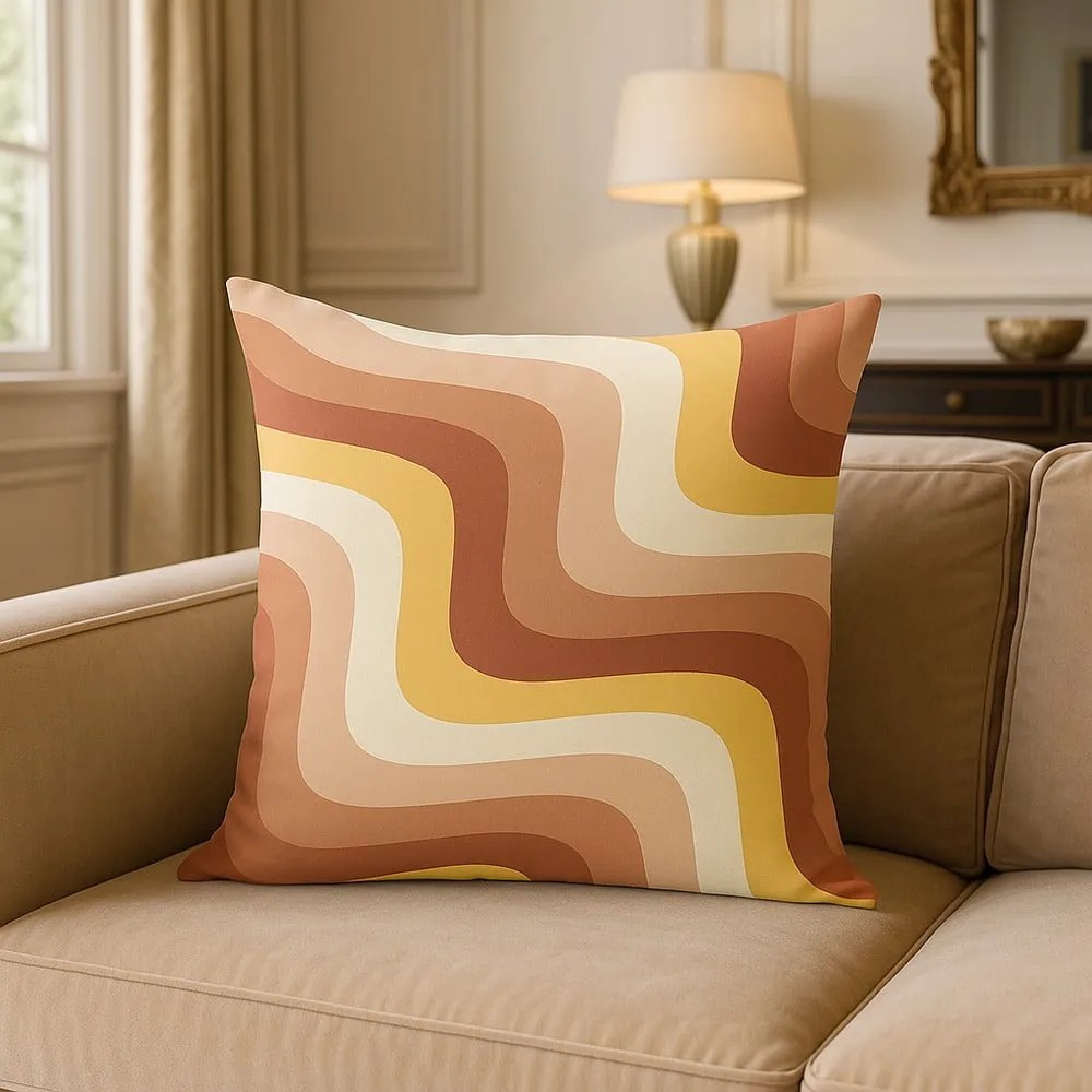 Față de pernă 43x43 cm Creamy Strawberry Swirl – Mila Home