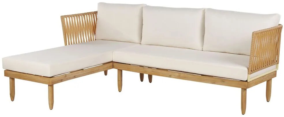 Set mobilier de grădină Crema (lemn deschis). 1078513