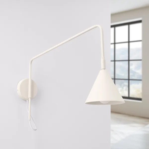 Sollux SL.2494 - Lampă de perete NOX 1xE14/10W/230V crem