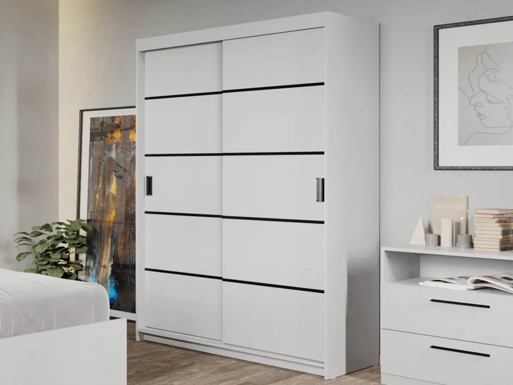 Set mobila dormitor 4 piese Zeno Alb C31