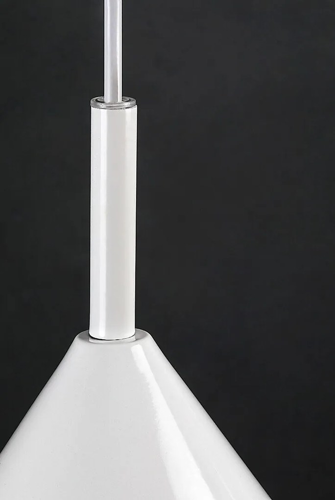 Pendul design industrial Jarod alb