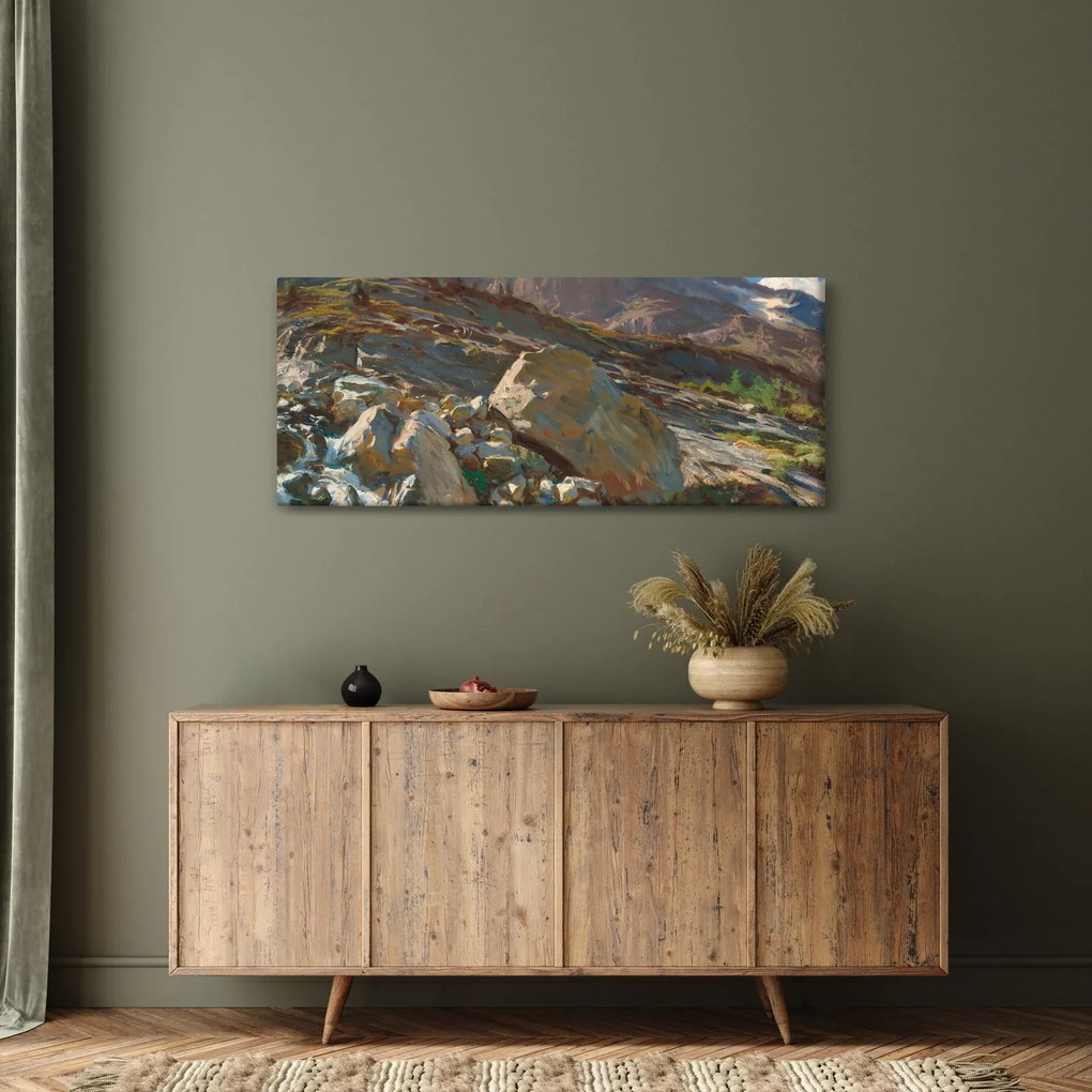 Tablou - John Singer Sargent, Simplon Pass, reproducere (120x50 cm)