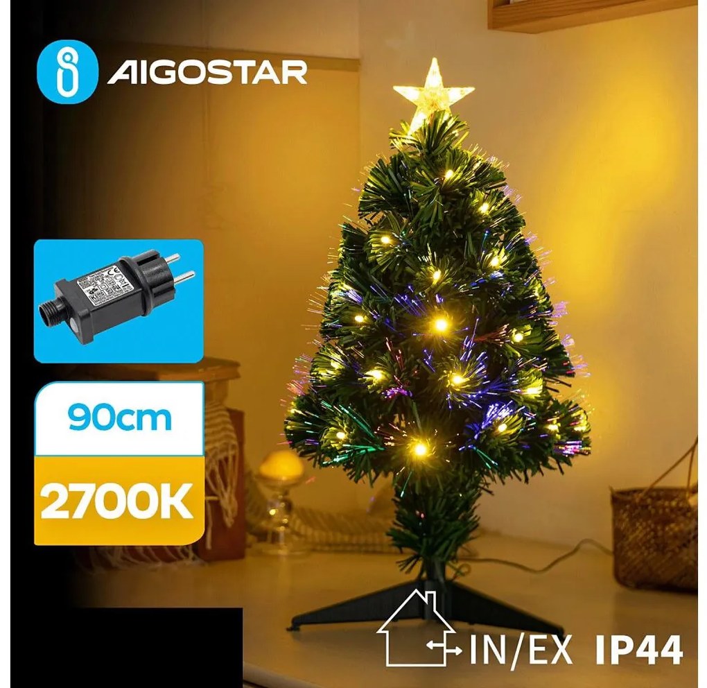 Decorațiune LED de Crăciun de exterior Aigostar LED/3,6W/230V 90 cm IP44 alb cald