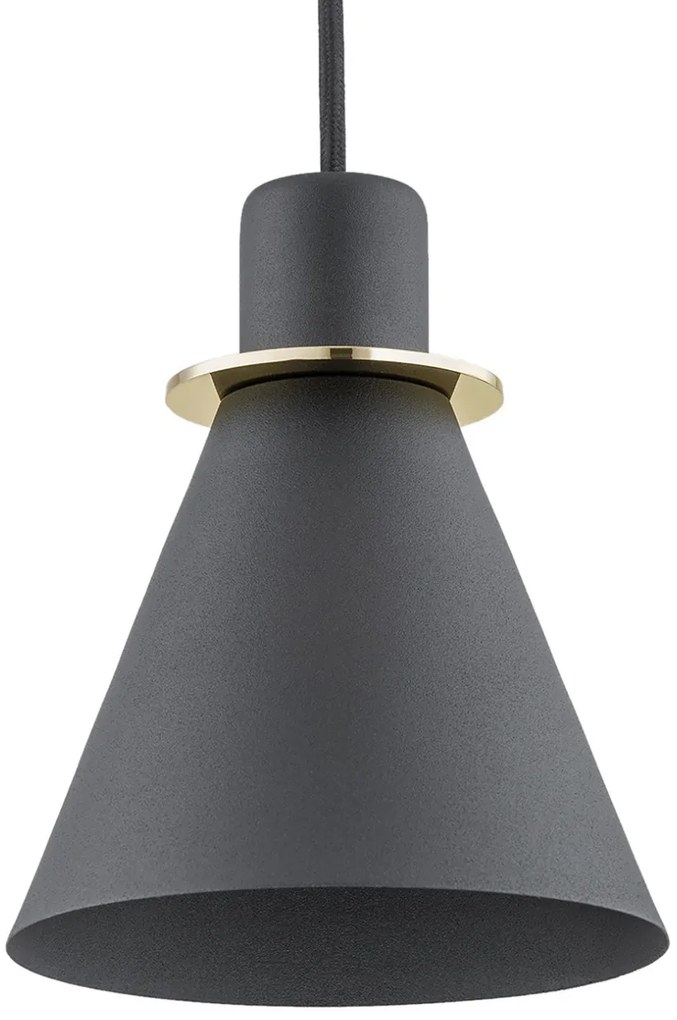 Pendul modern design retro Beverly negru/auriu