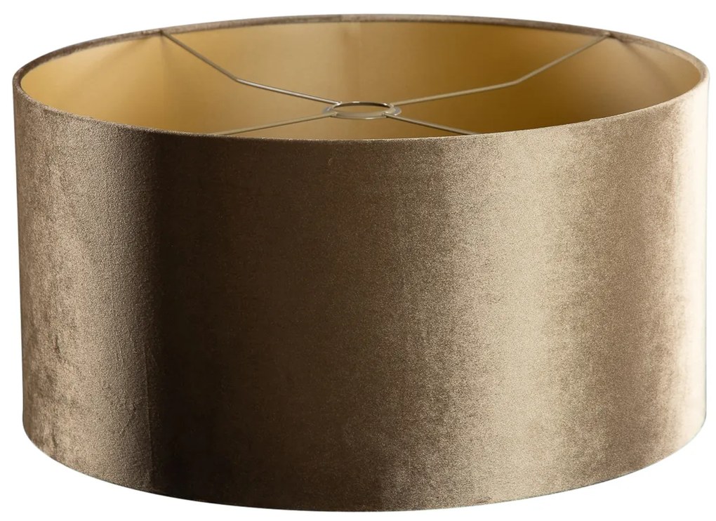 Abajur din catifea bronz cu interior auriu 50/50/25