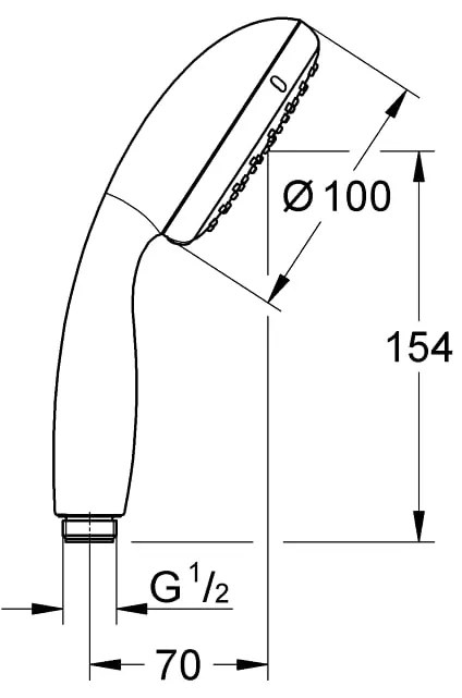 Para dus Grohe New Tempesta 100 2 jeturi-2759730E