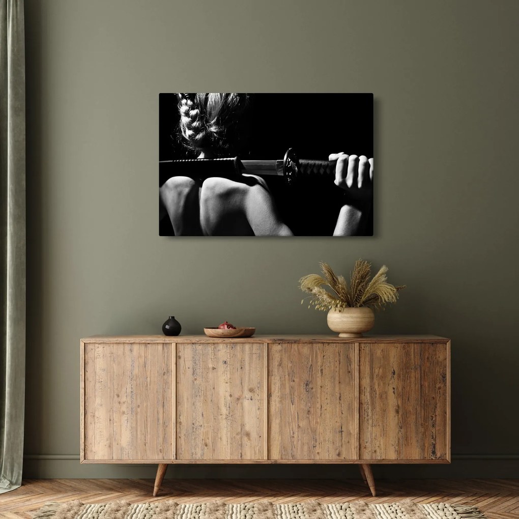 Tablou - Femeie cu o sabie (90x60 cm)