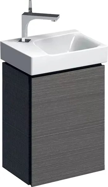 Dulap baza pentru lavoar suspendat Geberit Xeno2 gri 1 usa 38 cm