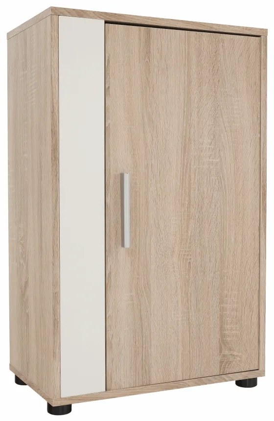 Mobilier de perete de living, alb/arinsonoma, ASOLE NEW
