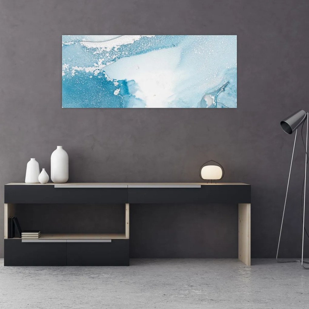 Tablou - Decor albastru (120x50 cm)