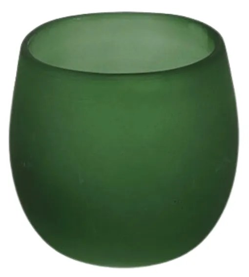 Suport de lumanare din sticla verde GINNY GREEN - mai multe dimensiuni Marime: M