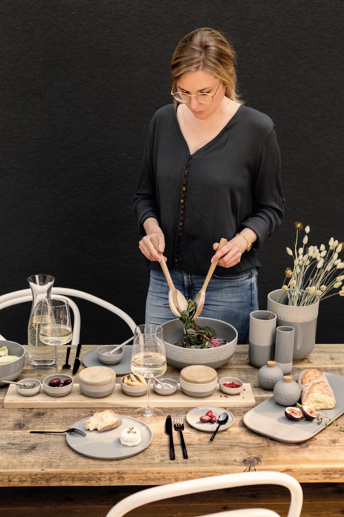 Räder Vaza mica din ceramica Culoare Gri, APERO