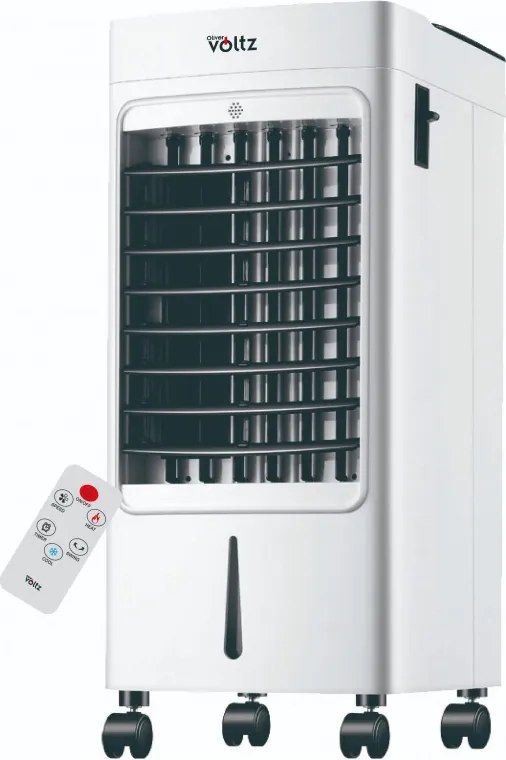 Resigilat: Rаcitor mobil cu incalzire si umidificare 3in1 Oliver Voltz OV51761BH, 75-2000W, 4 L, Timer, 3 viteze, Telecomanda, Alb