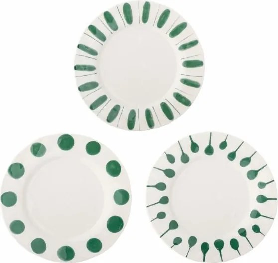 Farfurie verde din ceramică – Linora