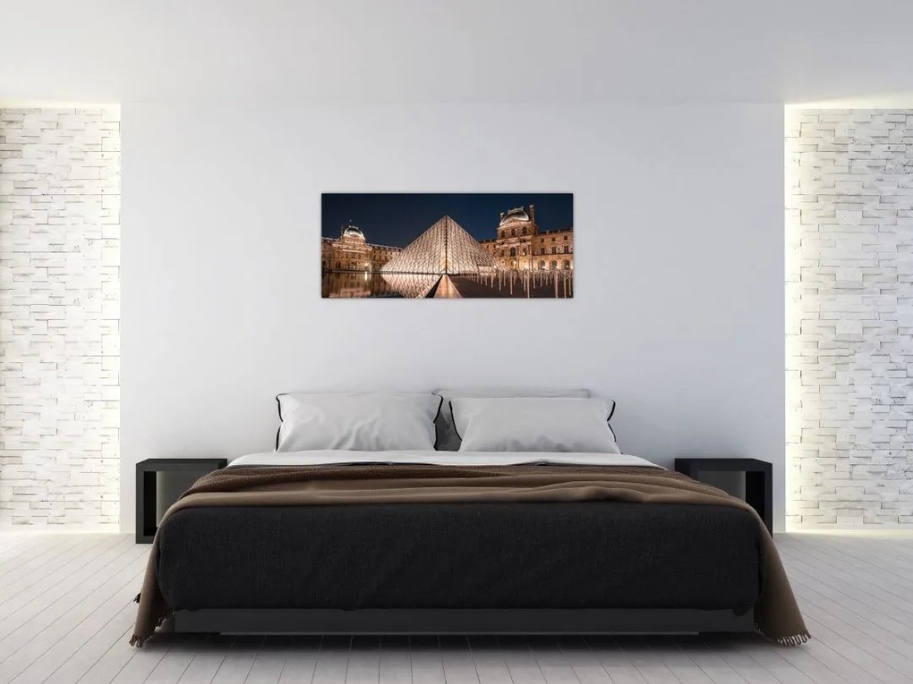 Tablou - Louvre noaptea (120x50 cm)