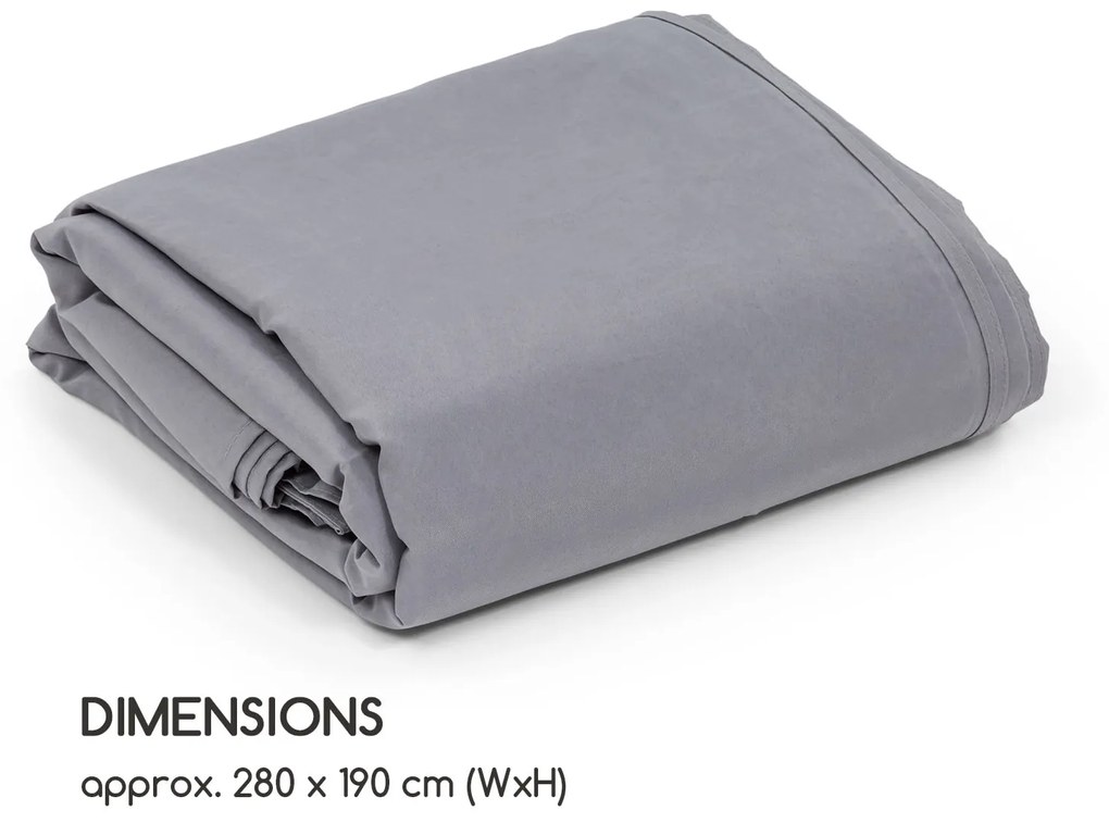 Pantheon Illumina, pereți laterali de pavilion, 4 bucăți, 140 g/m², poliester, gri