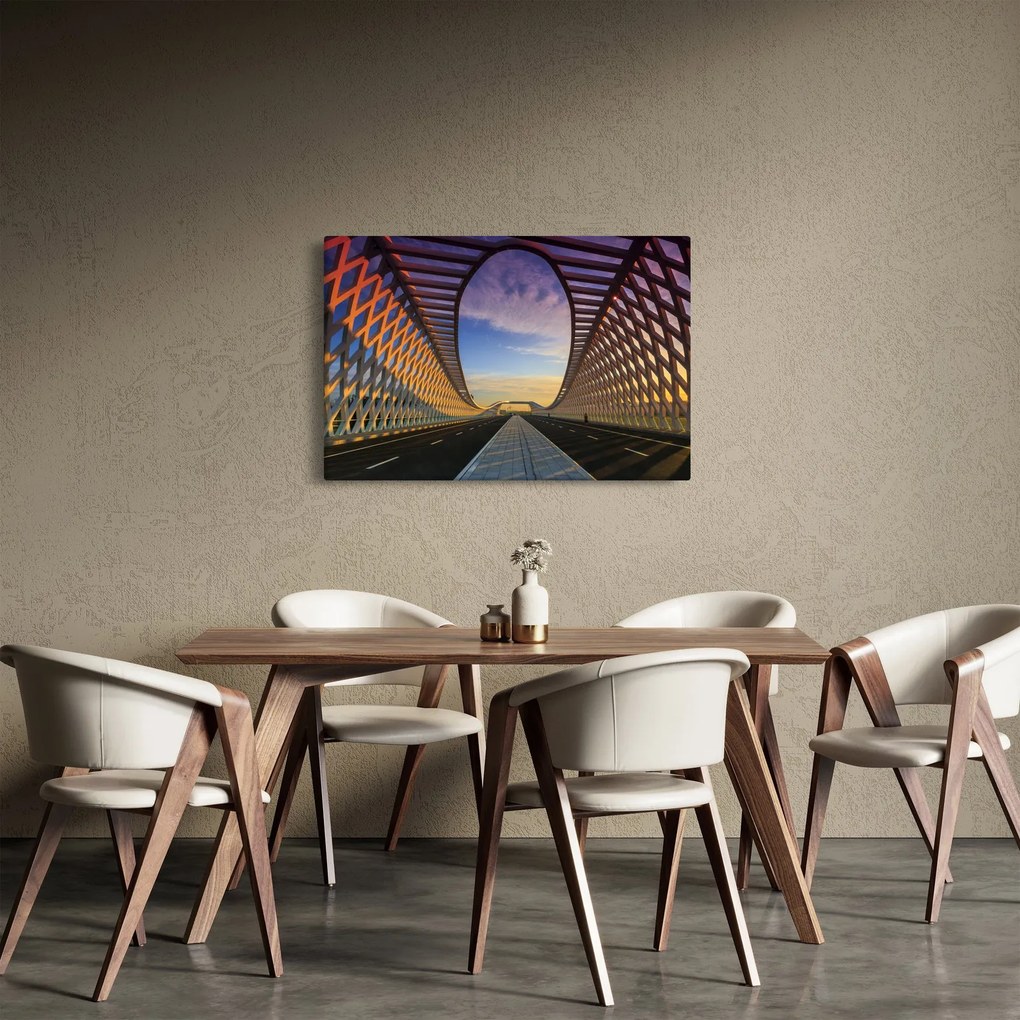 Tablou - Pod cu arhitectură modernă (90x60 cm)