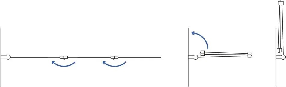 Panou pentru cada pliabil Rea Agat-3 120 cupru periat